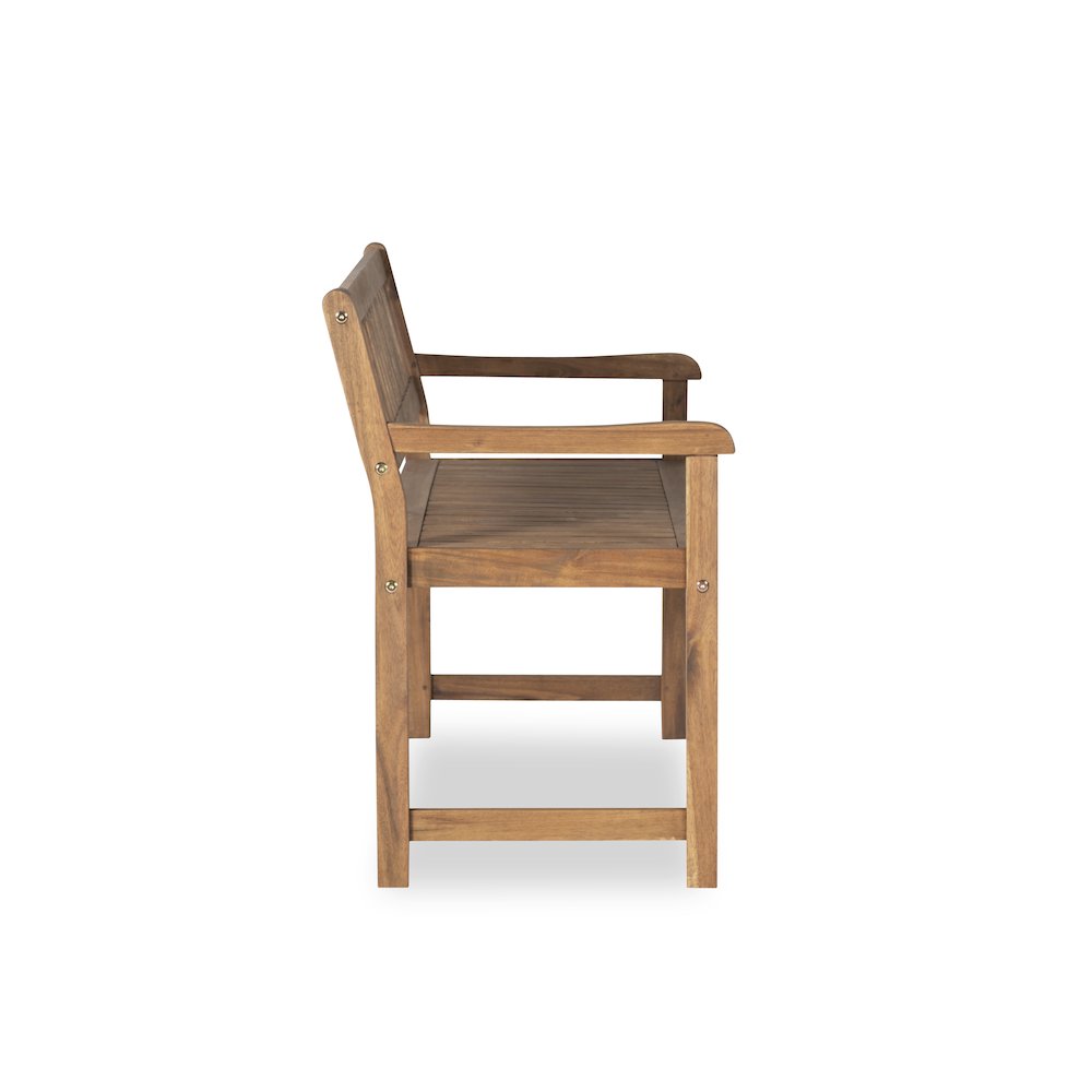Catalan Bench - Acorn Finish. Picture 6