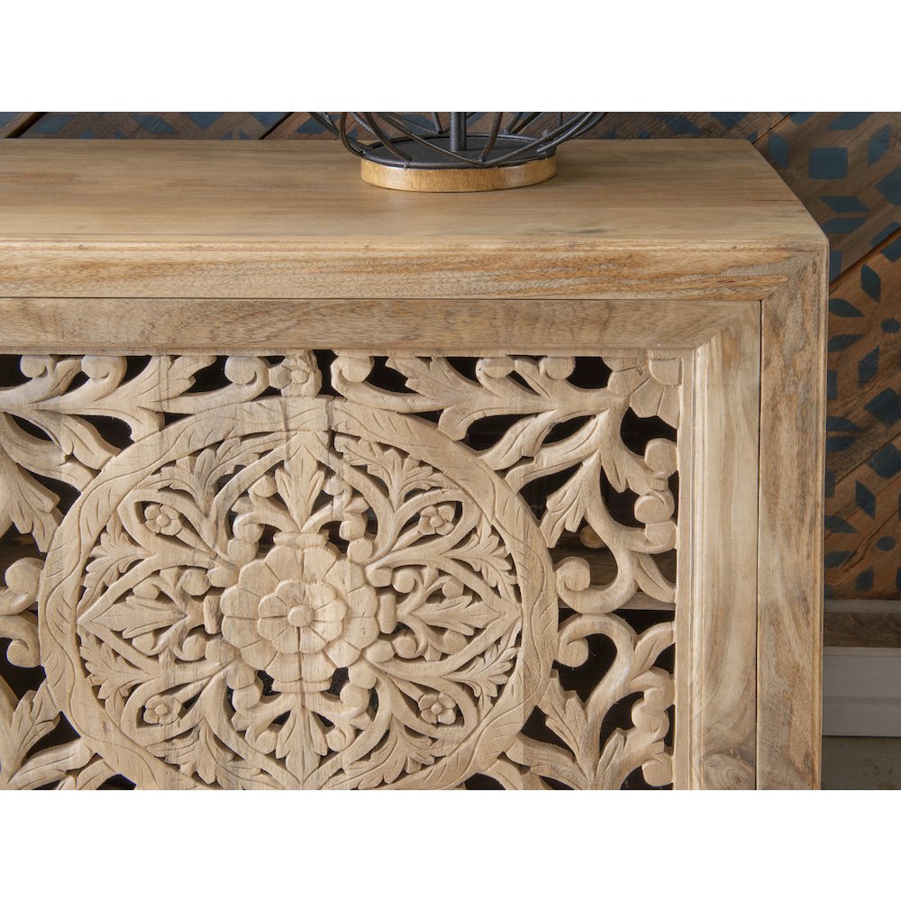 Haven 2 Door Cabinet Natural. Picture 6