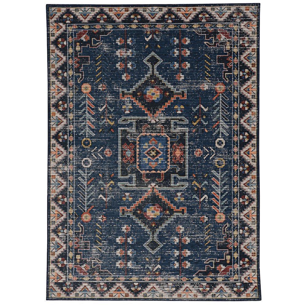 Washable Larson Navy/Ivory 2x3, Rug. Picture 2