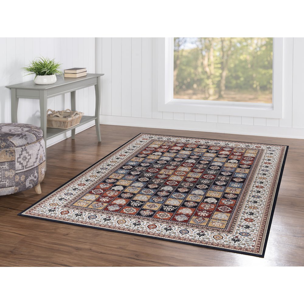 Emerald Aerin Black & Ivory 5x7, Rug. Picture 1