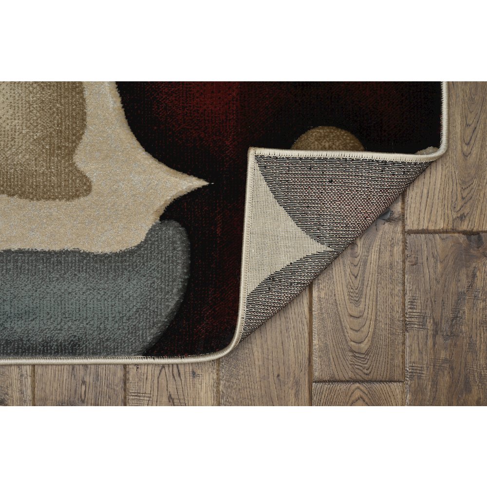 Milan Shea Garnet & Ivory 8x10.4, Rug. Picture 2