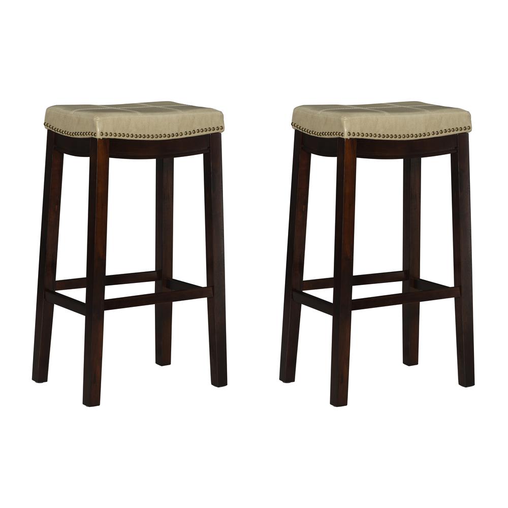 Claridge 2 Pk Beige Bar Stool. Picture 1