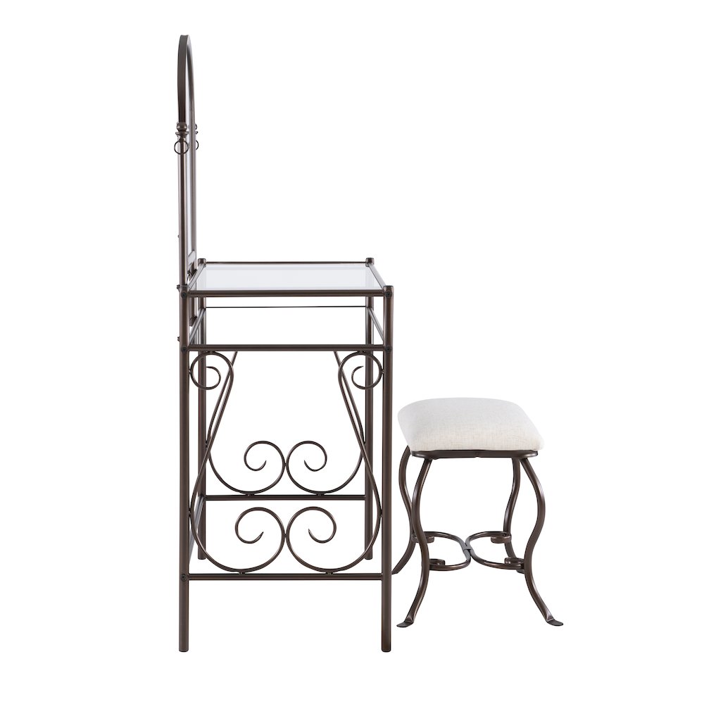 Clarisse Metal Vanity Set. Picture 7