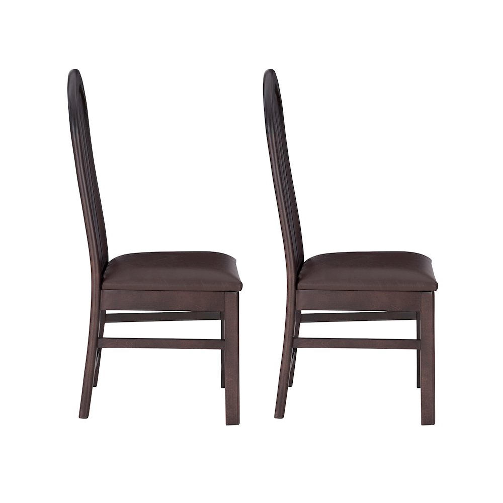 Jesper Side Chair Brown Set Of 2. Picture 6