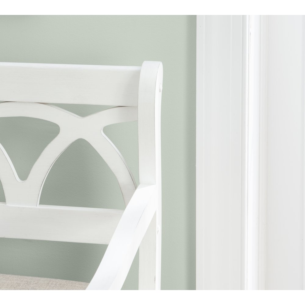 Elliana Storage Bench - White. Picture 6