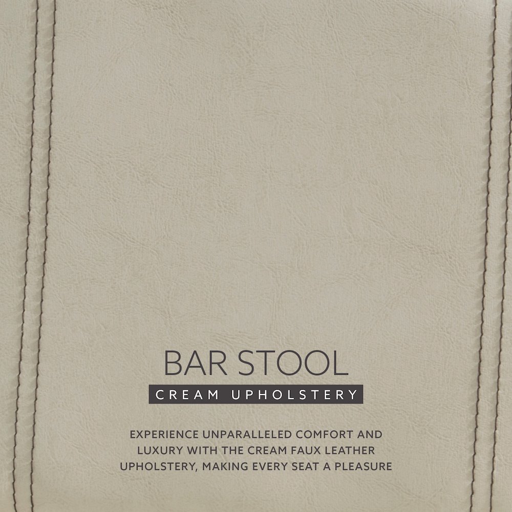 Milano Bar Stool Cream. Picture 11