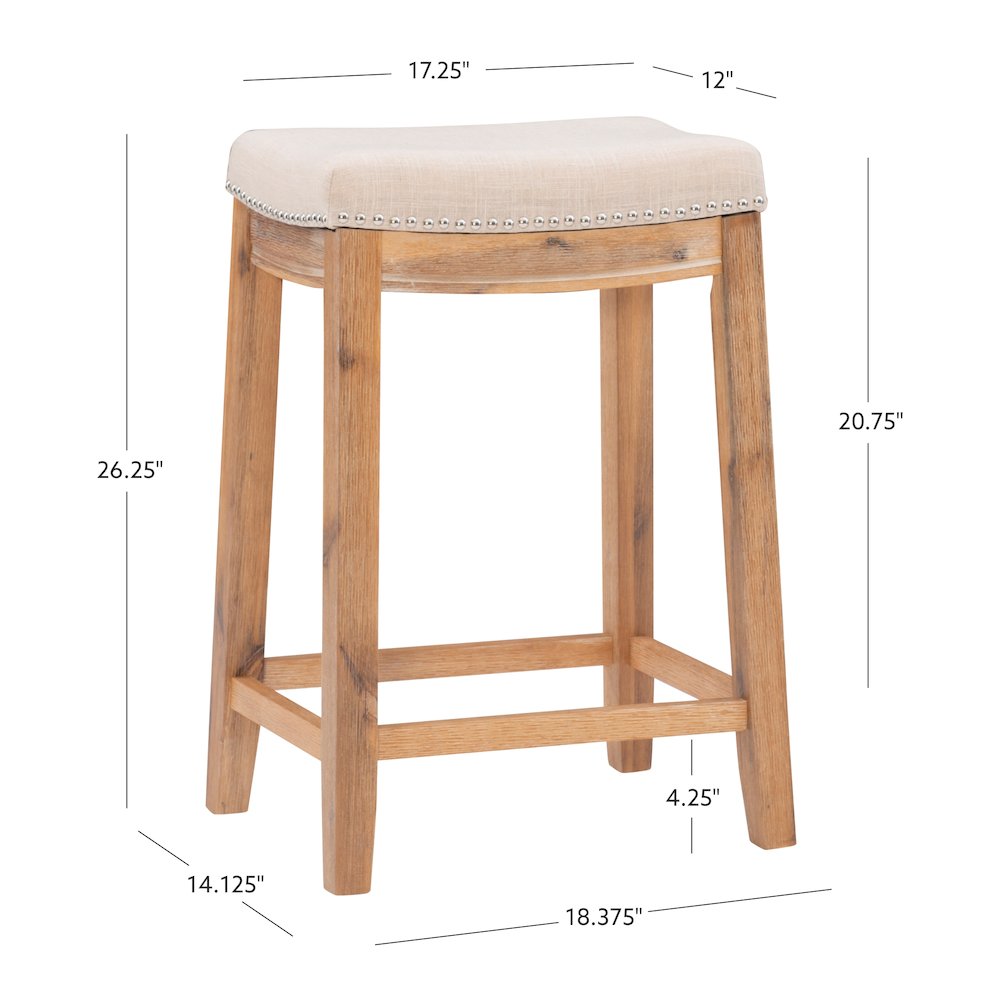 Claridge Acacia Counter Stool. Picture 14