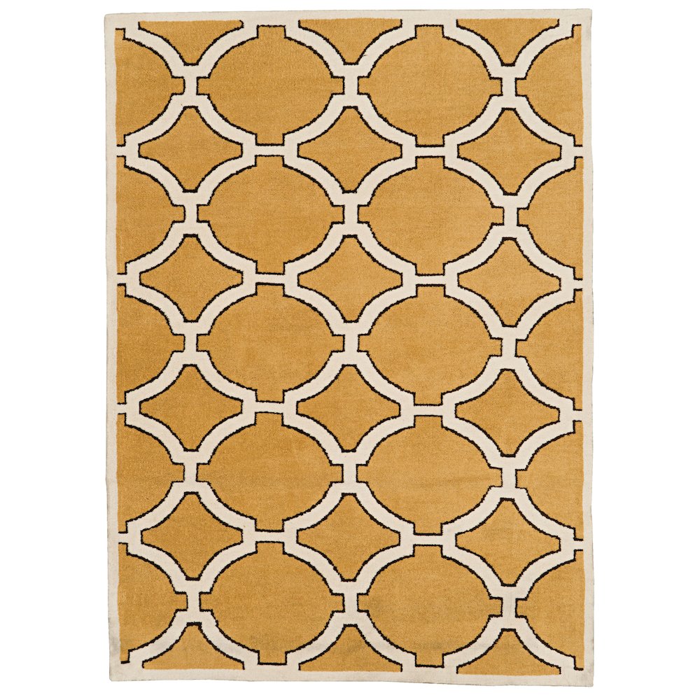Geo Kelli Goldenrod & Ivory 8x10, Rug. Picture 1