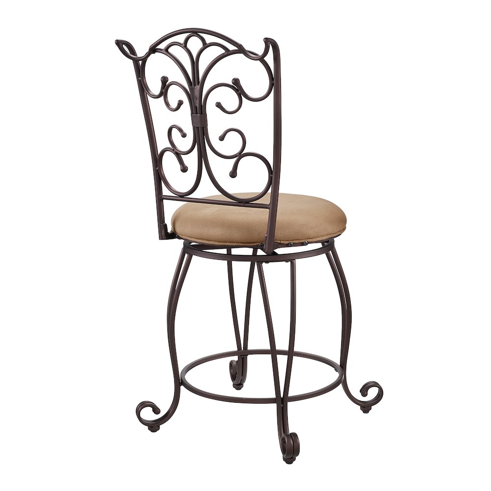 Gathered Back Counter Stool 24. Picture 7