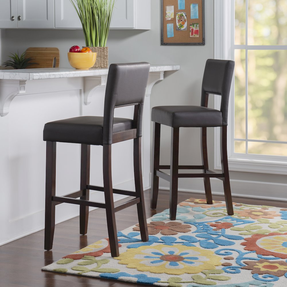Vega Bar Stool Brown 30. Picture 2