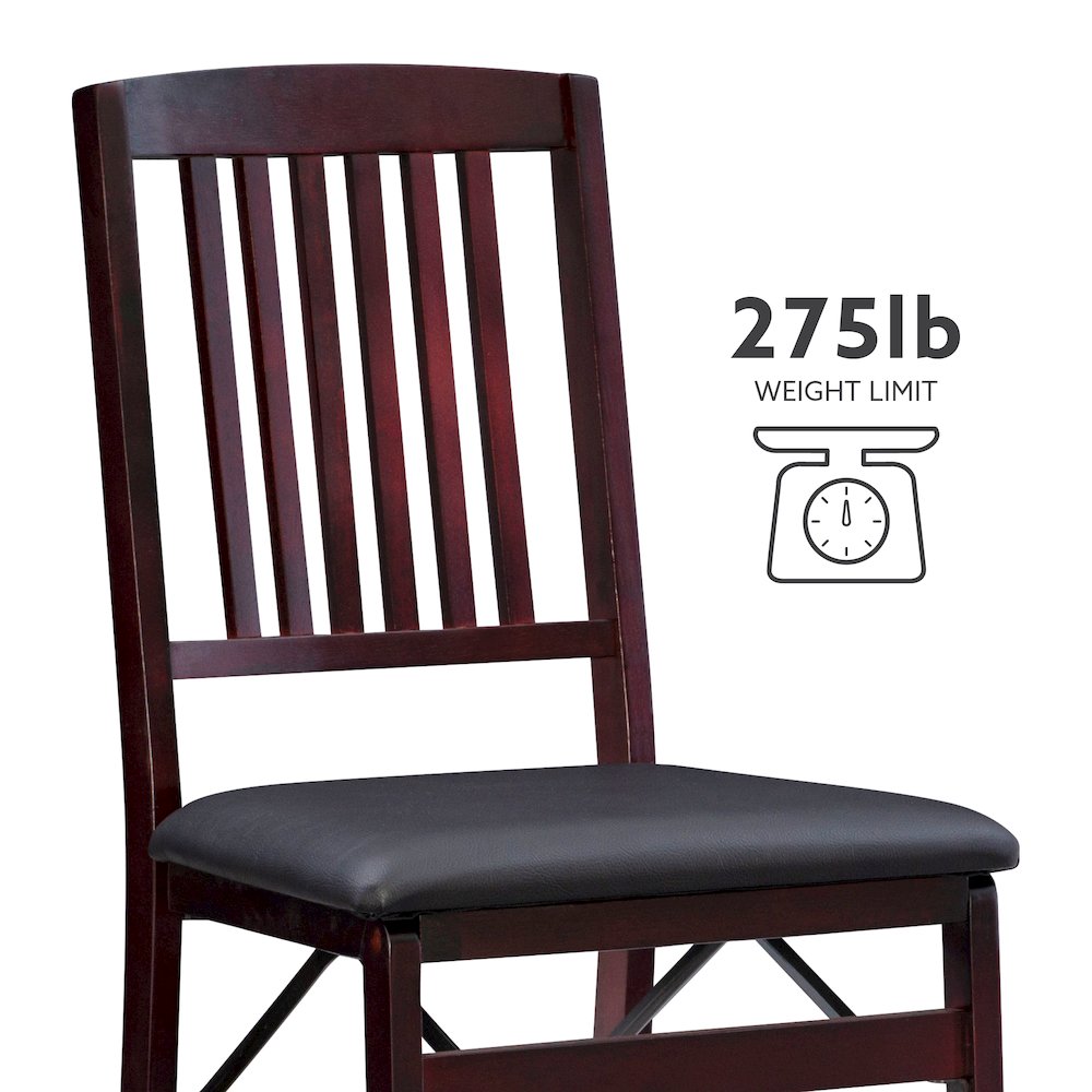 Triena 18 In Mission Back Folding Chair - Set Of Two. Picture 17