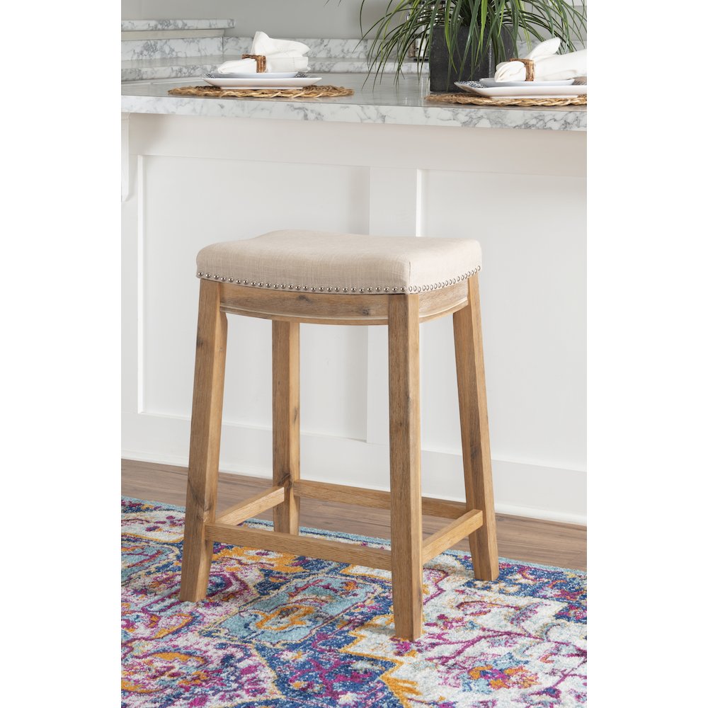 Claridge Acacia Counter Stool. Picture 3