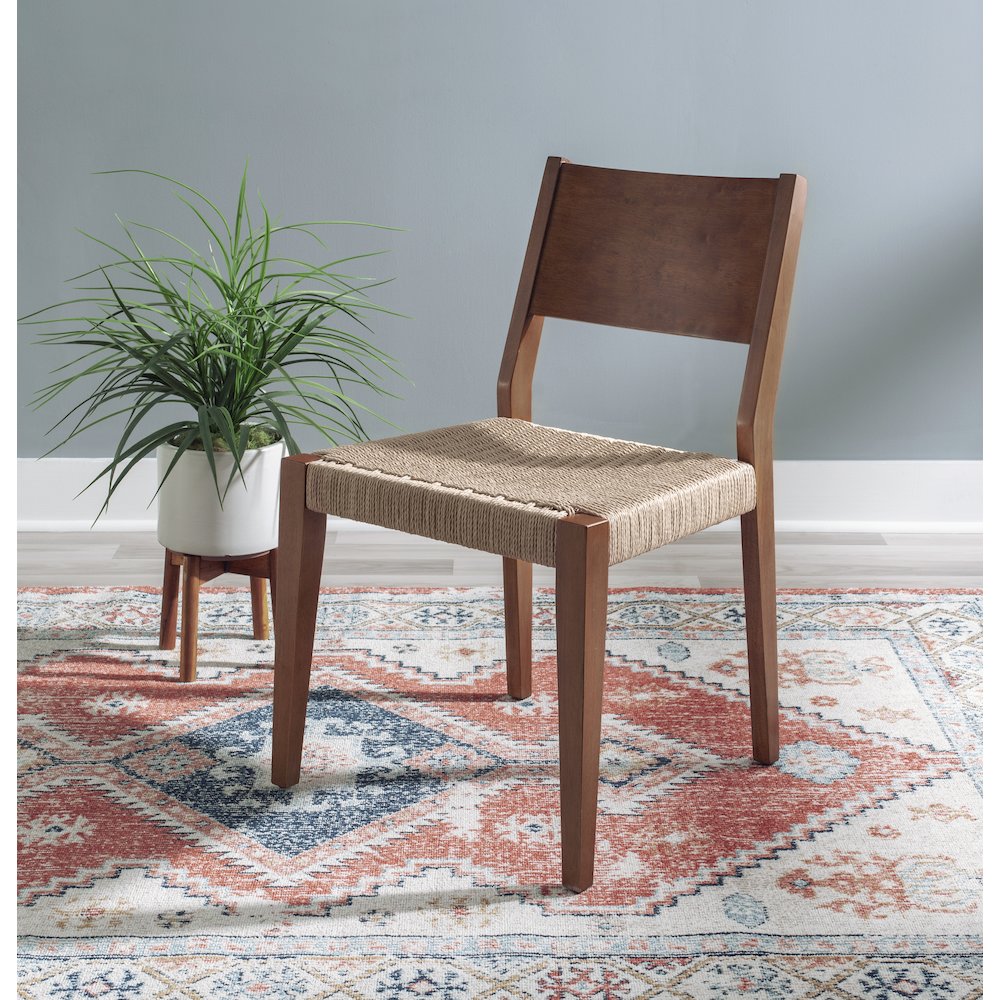 Cadence Dining Chair Brown Set Of 2. Picture 4