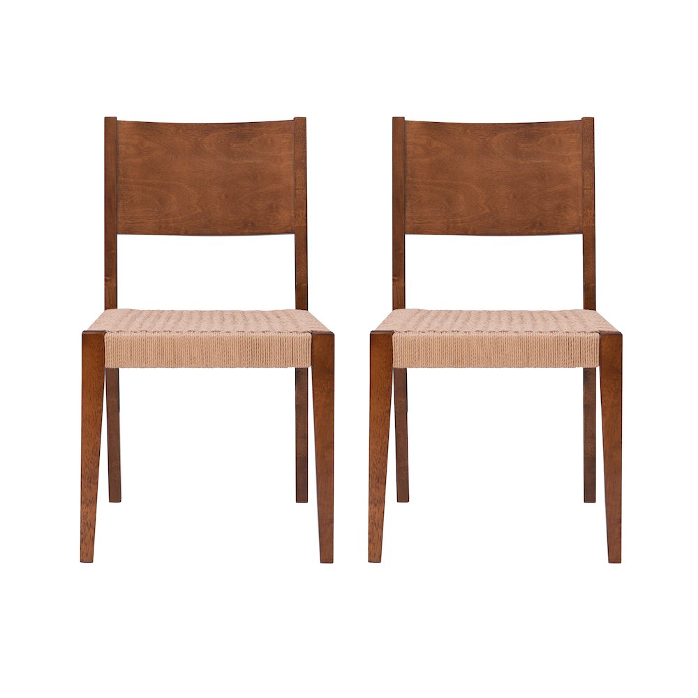 Cadence Dining Chair Brown Set Of 2. Picture 1
