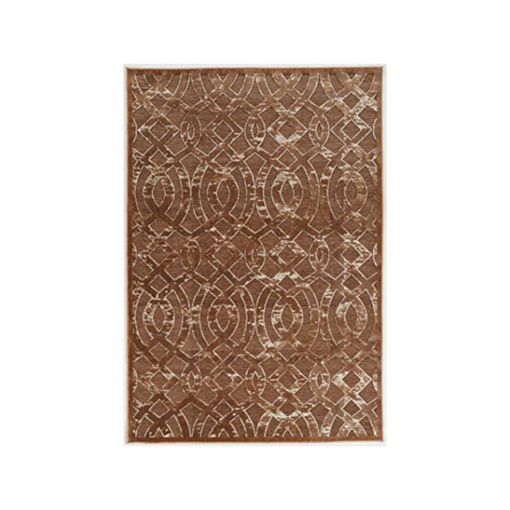 Hi Lo Trellis Brown & Beige 8x10, Rug. Picture 1