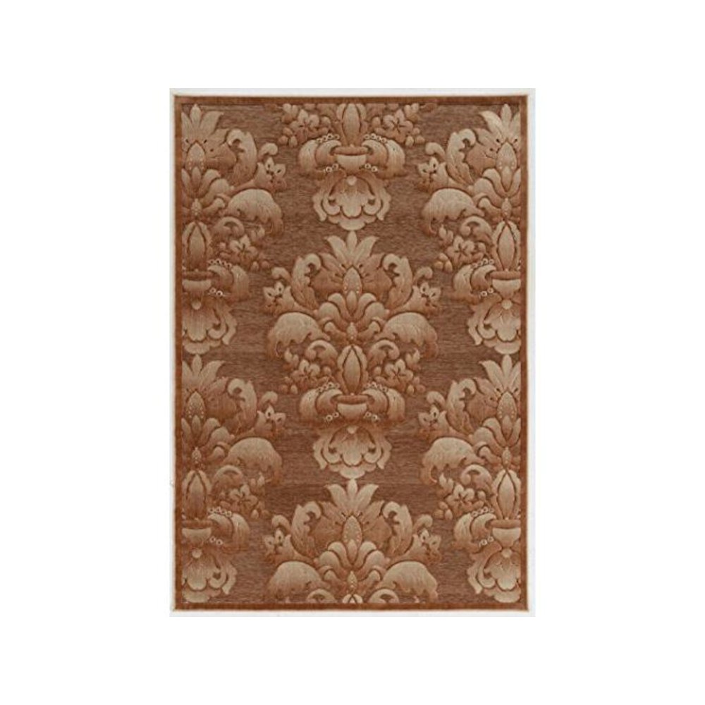 Hi Lo Medallions Brown & Beige 8x10, Rug. Picture 1