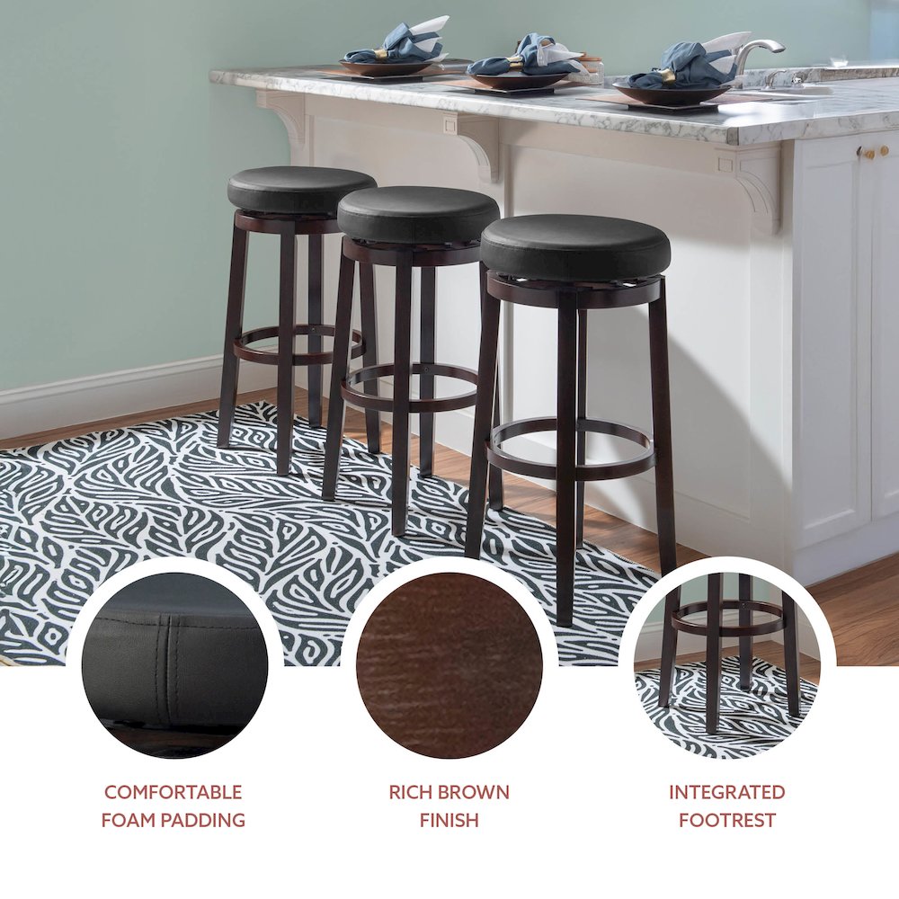 Maya Black 29 Inches Bar Stool. Picture 10