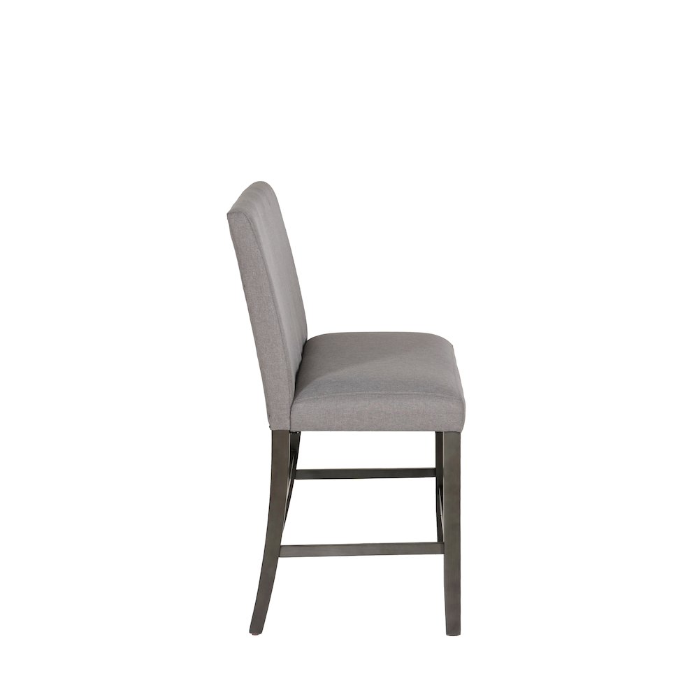 Spiva Counter Bench with Back Grey. Picture 4