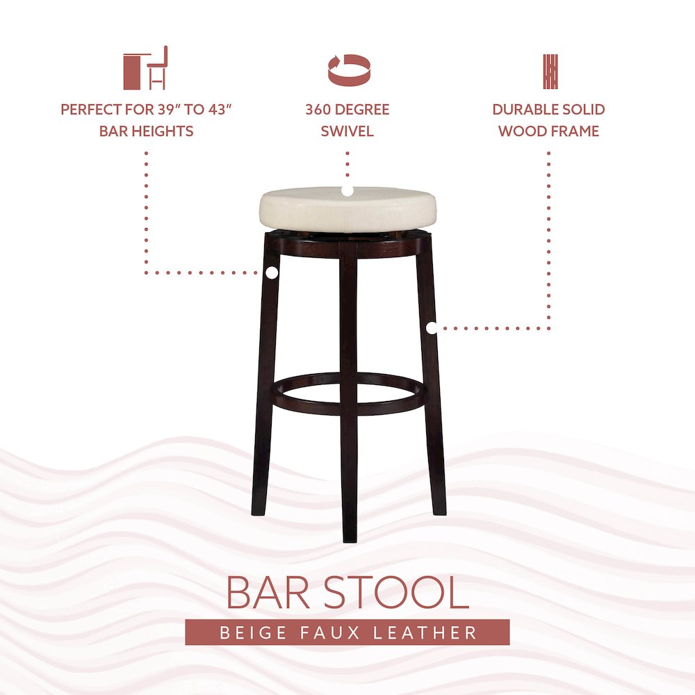 Maya Rice 29 Inches Bar Stool. Picture 13