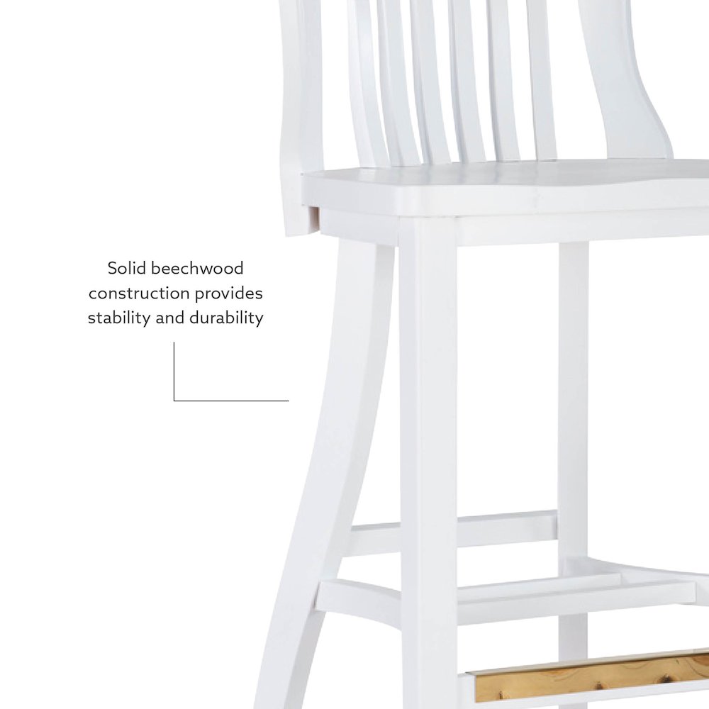 Maylen Barstool White Set Of 2. Picture 12