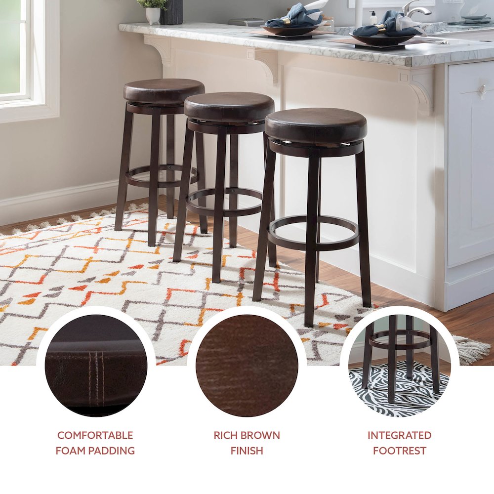 Maya Brown 29 Inches Bar Stool. Picture 10