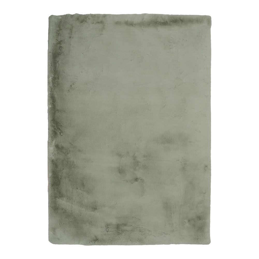 Maven Faux Rabbit Pl Green 8x10, Rug. Picture 1