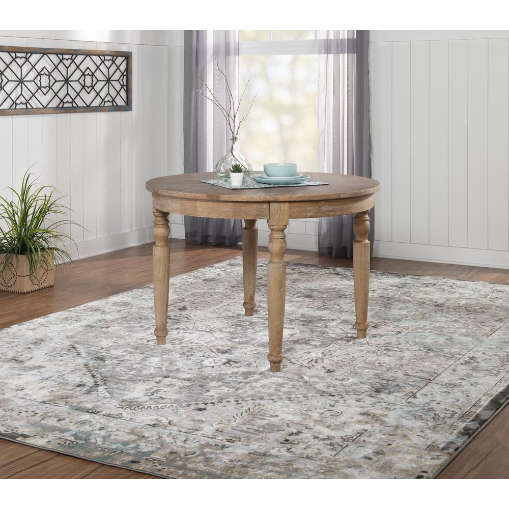 Avalon Light Natural Brown Round Table. Picture 6
