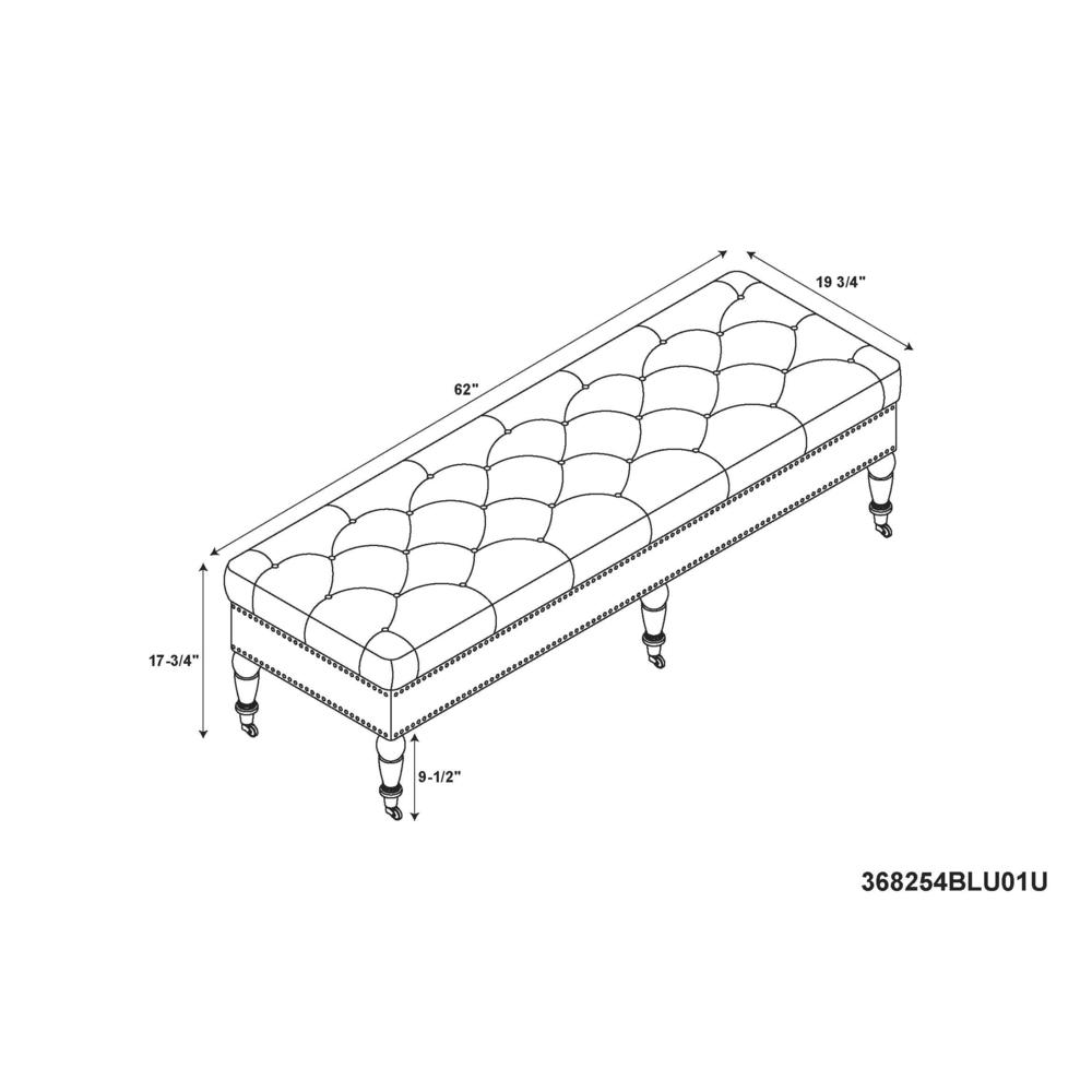 Isabelle Bed Bench 62 Inches. Picture 7