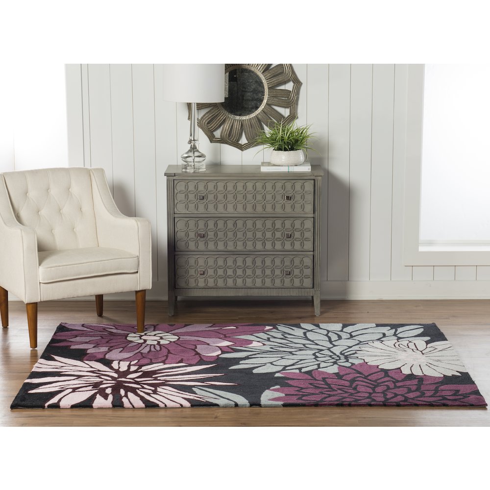 Trio Mum Black & Multi 5x7, Rug. Picture 1