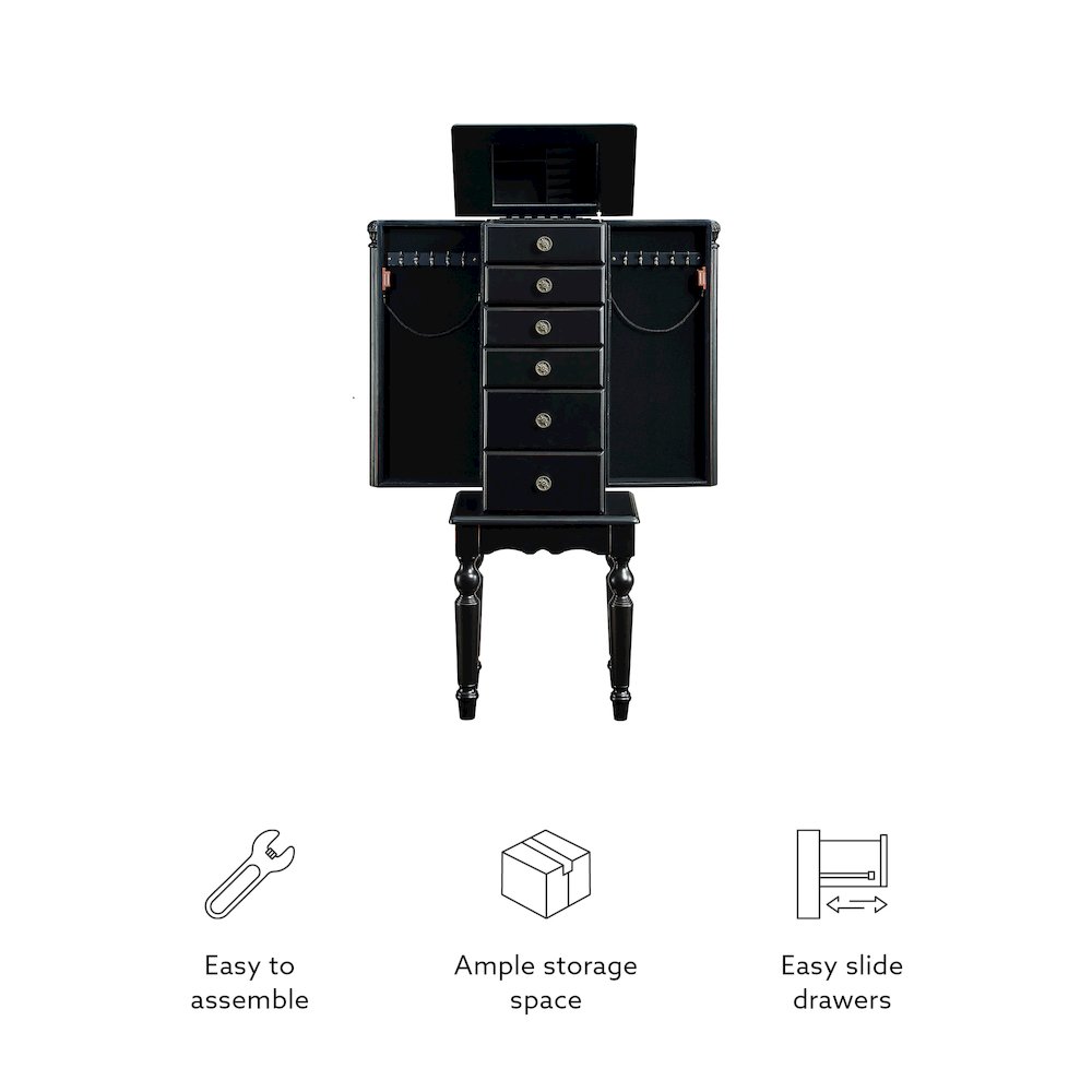 Ebony Jewelry Armoire. Picture 16