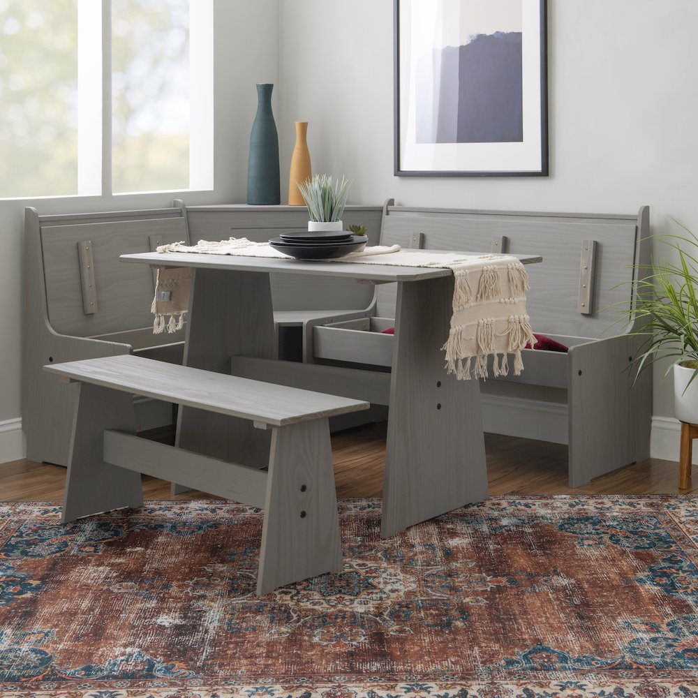 Waldron Corner Nook Set Grey Kit. Picture 6