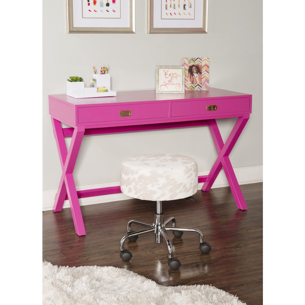 Peggy Raspberry Writing Desk. Picture 5