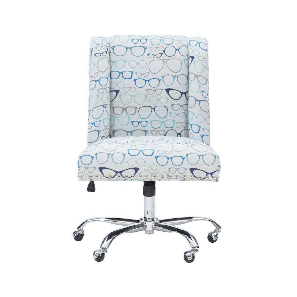 Draper Office Chair, Glasses Print. Picture 2