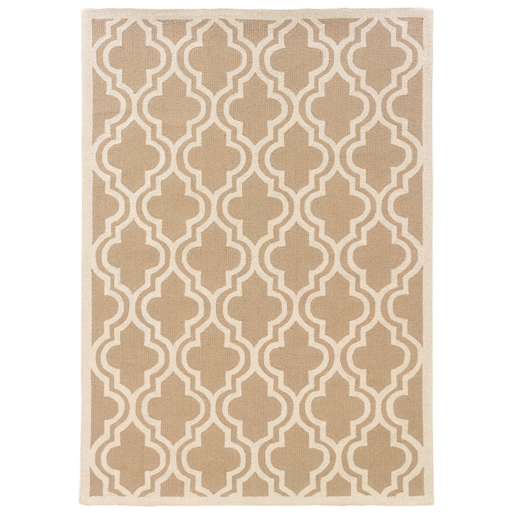 Silhouette Quatrefoil Beige & Ivory 2x3, Rug. Picture 2