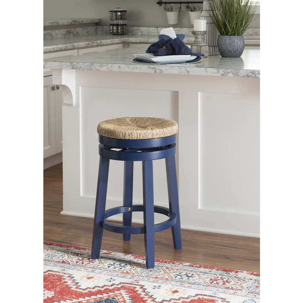 Morgan Counter Stool Navy Blue. Picture 3