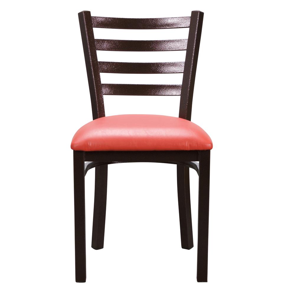 Baxter Metal Side Chair Red Set Of 2. Picture 4