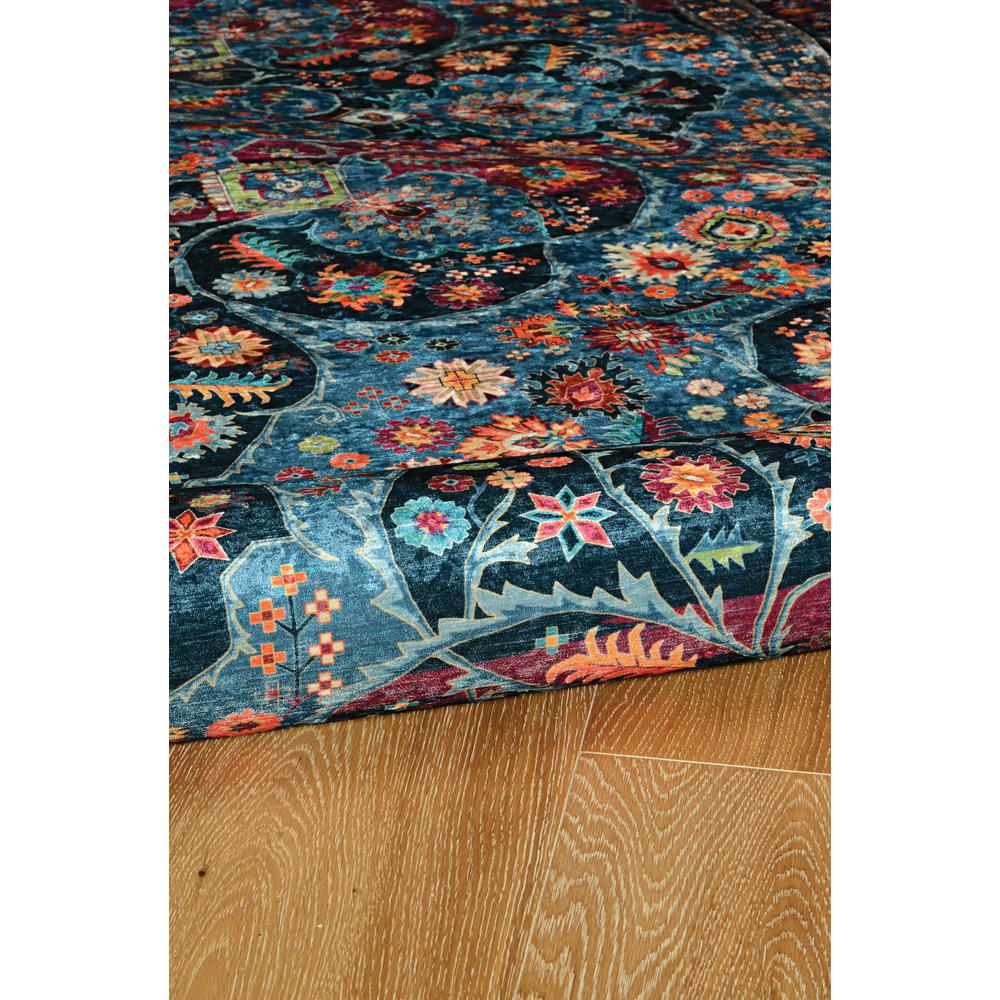 Emerald Grenier Navy & Blue 6.7x9.7, Rug. Picture 5