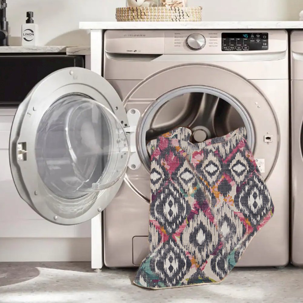 Outdoor Washable Grayton Ivory & Charcoal 3' X 5', Rug. Picture 2