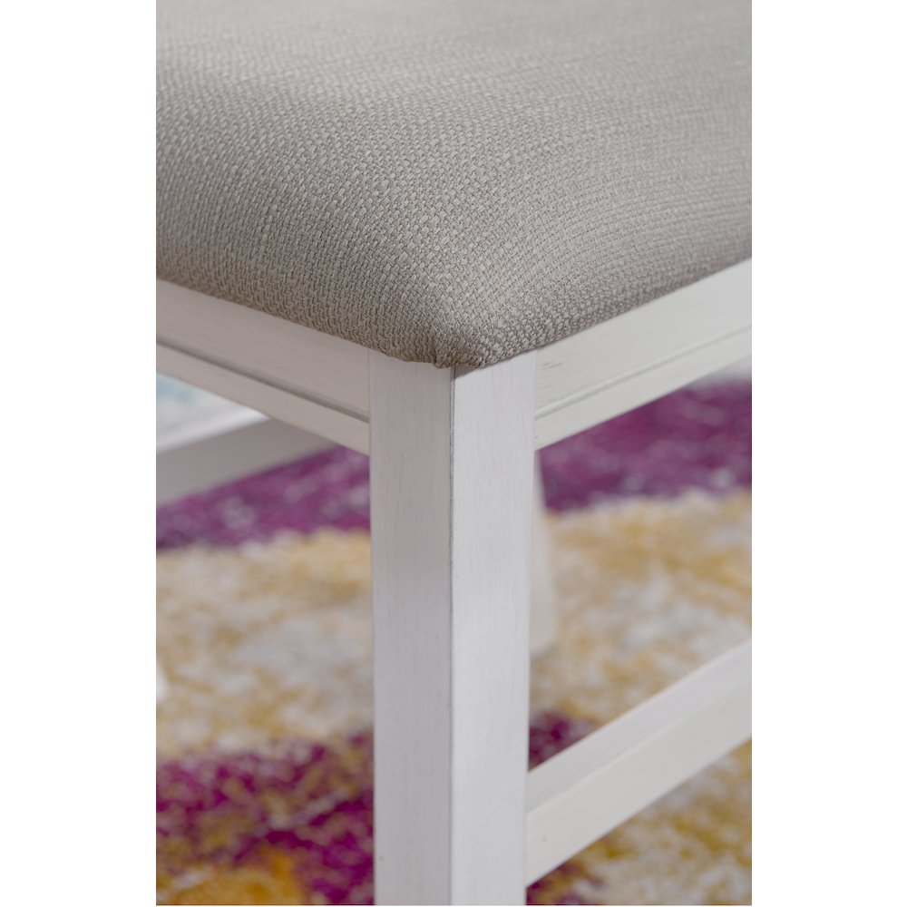 Turino Distressed White Side Chair. Picture 3