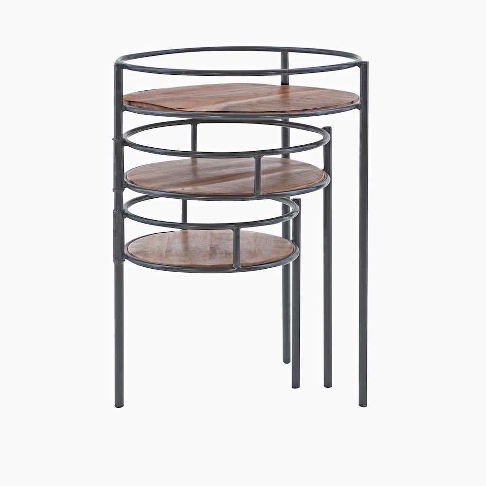Collis Three Tiered Plant Stand Side Table. Picture 1