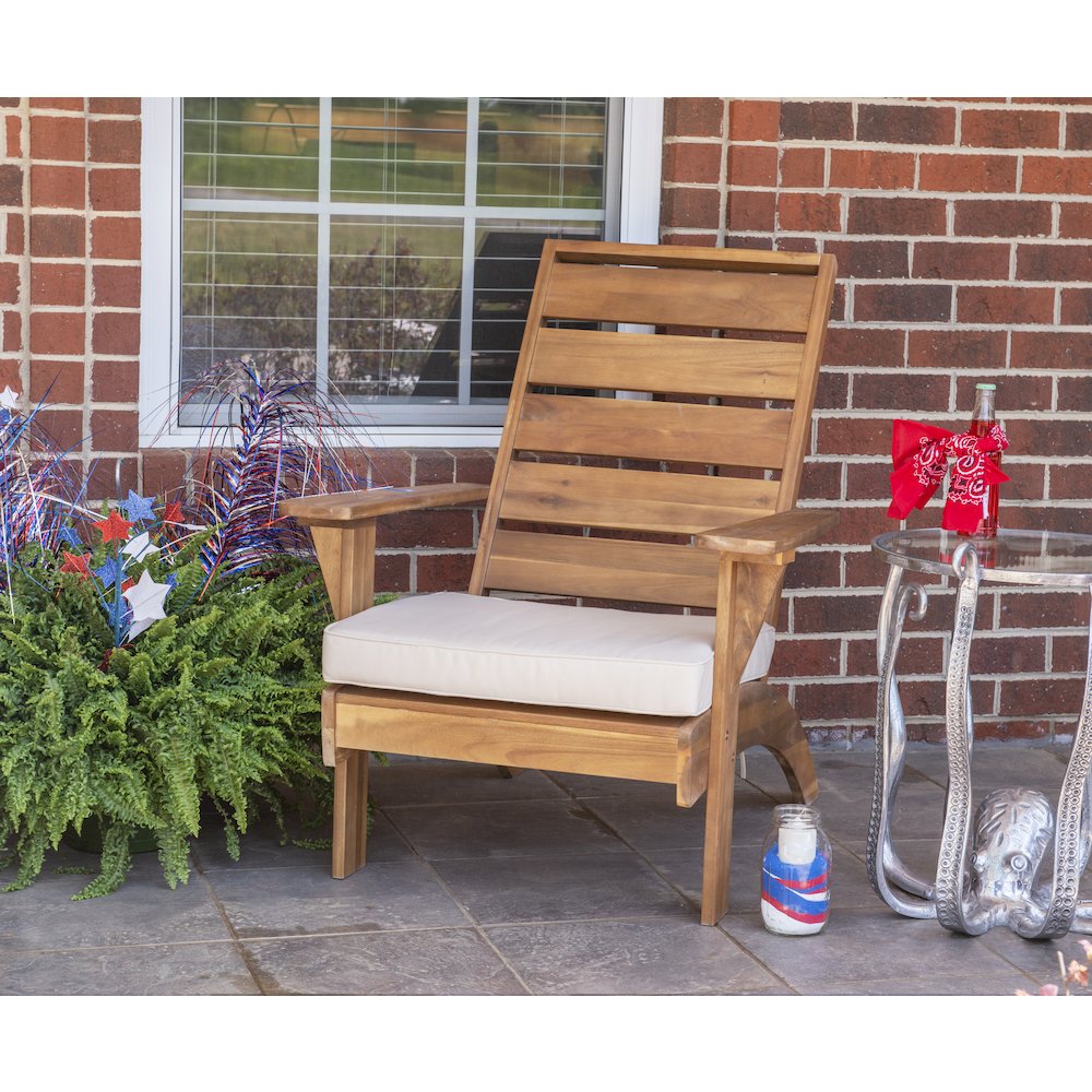 Rockport Brown Outdoor Chair. Picture 3
