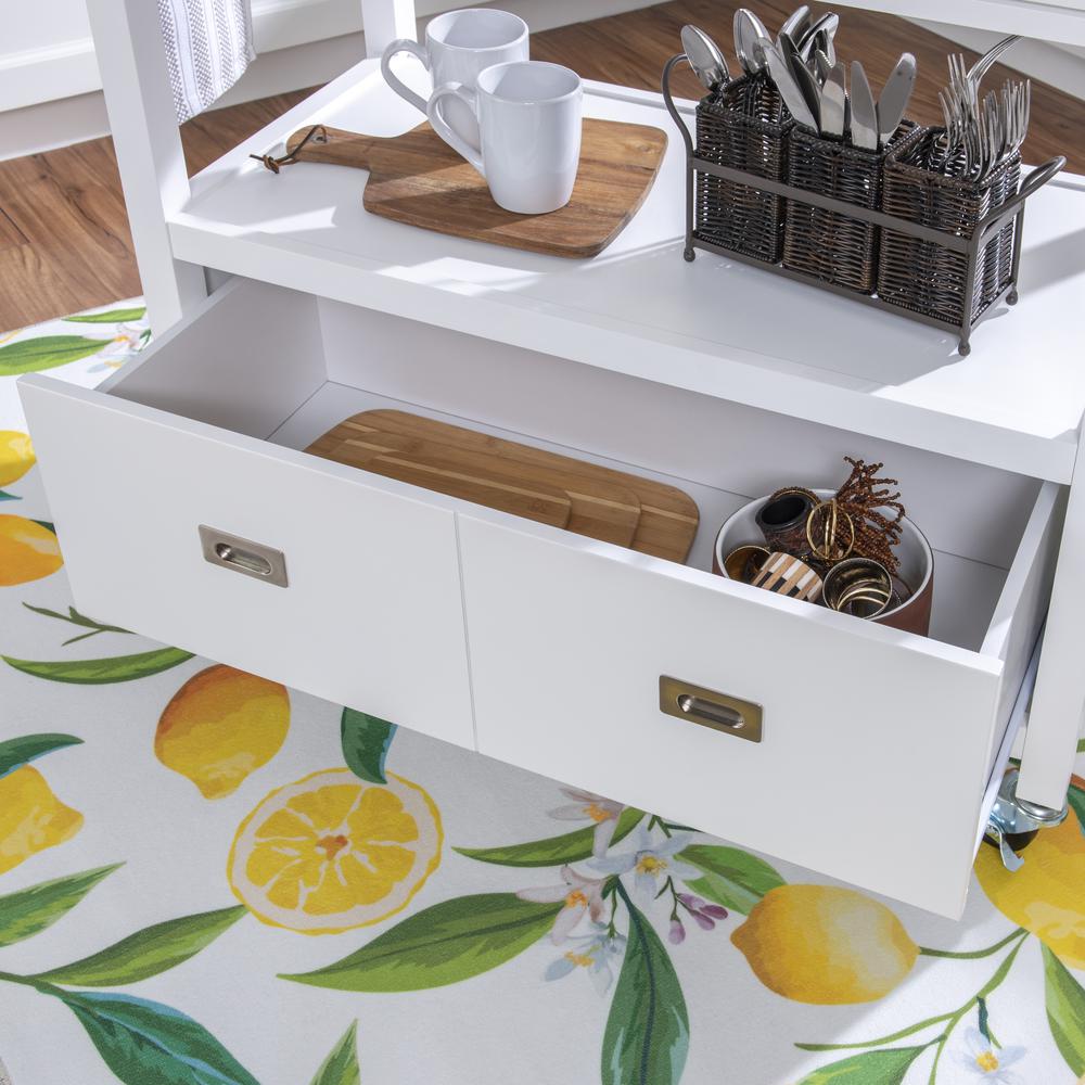 Sydney Kitchen Cart White. Picture 13