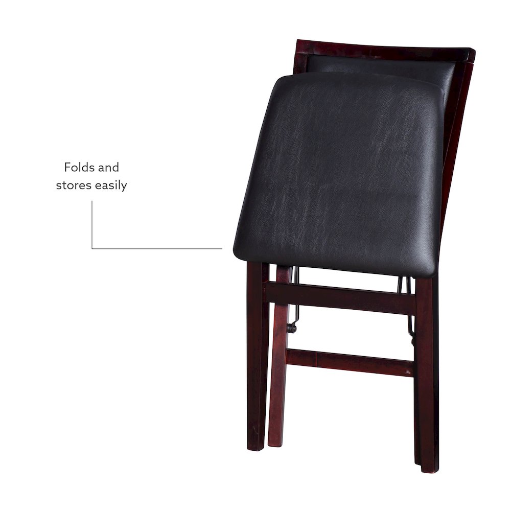 Kiera 18 In Pad Back Folding Chair - Set Of Two. Picture 12