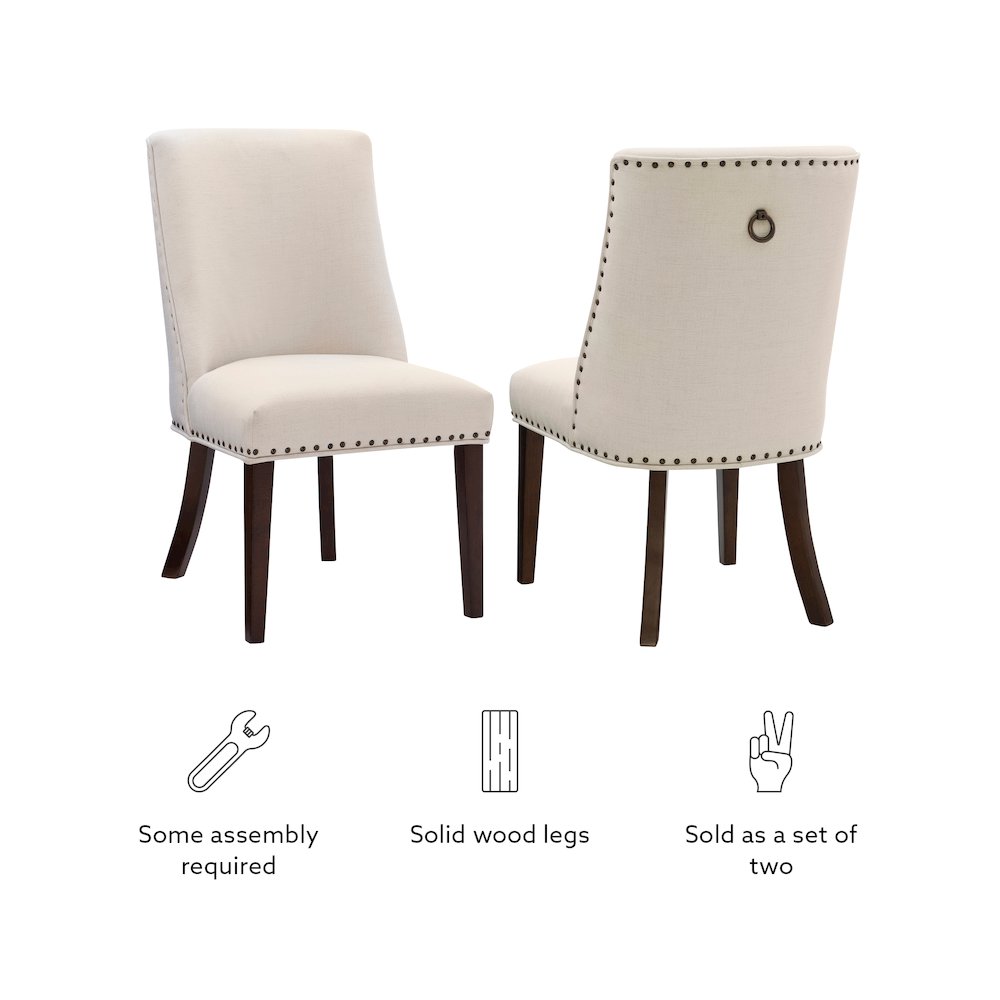 Adler Dining Chair Espresso Natural, Set of 2. Picture 13