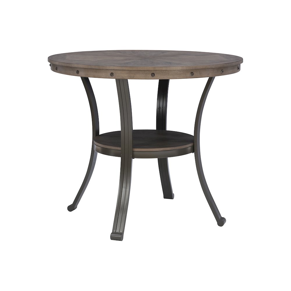 Franklin Gathering Counter Height 42 inch - Round Pub Table Pewter. Picture 7