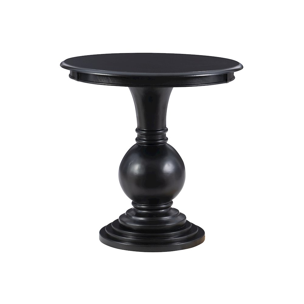 Adeline Round Accent Table Black. Picture 1