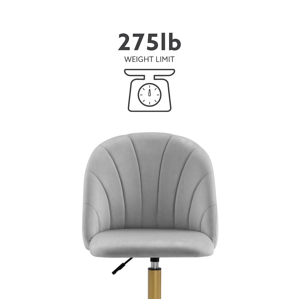 Adalynn Desk Chair Light Gray. Picture 17