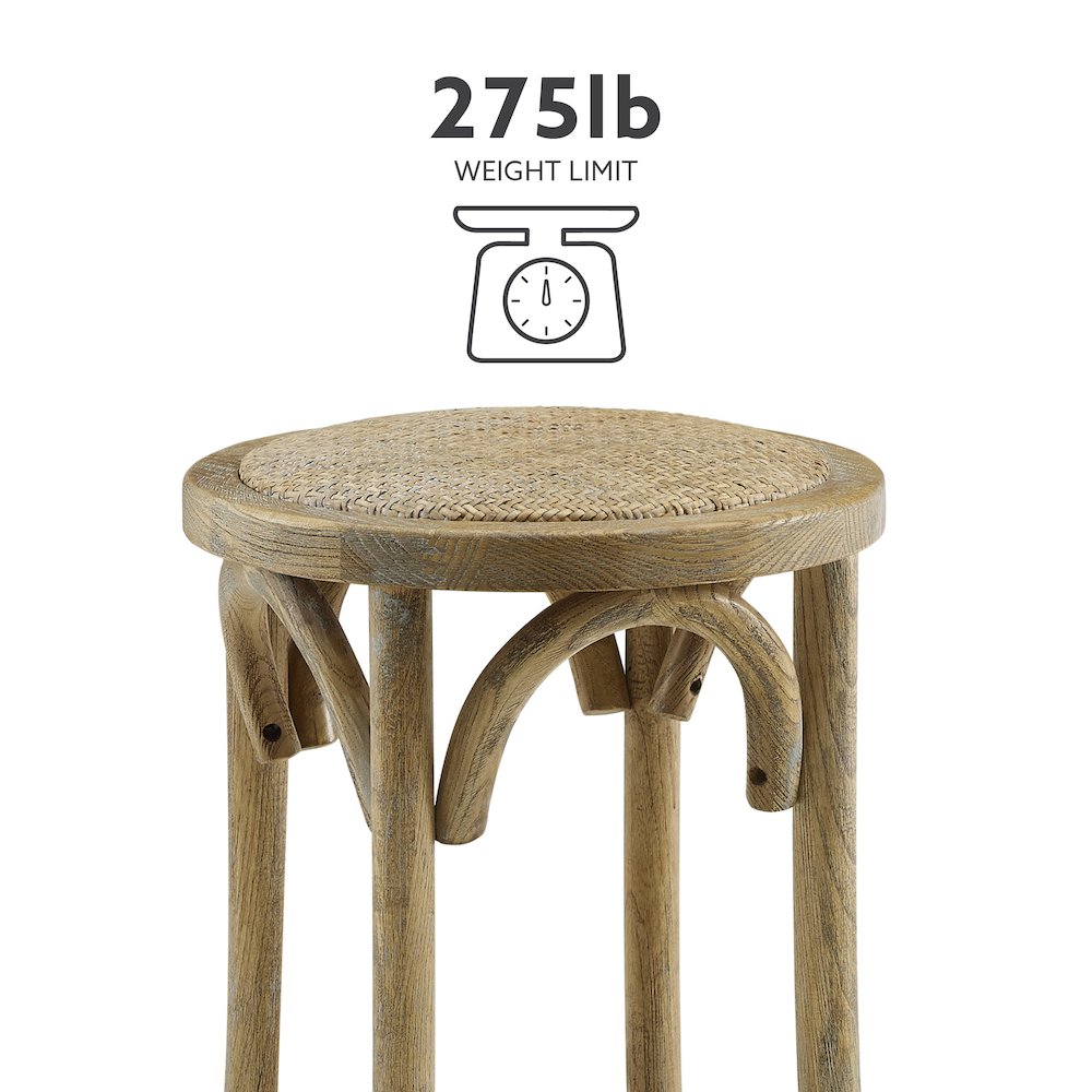 Rae Rattan Seat Backless Counter Stool. Picture 12