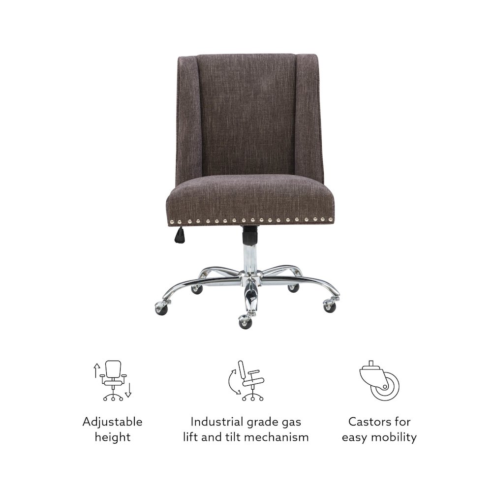 Draper Office Chair, Charcoal. Picture 15