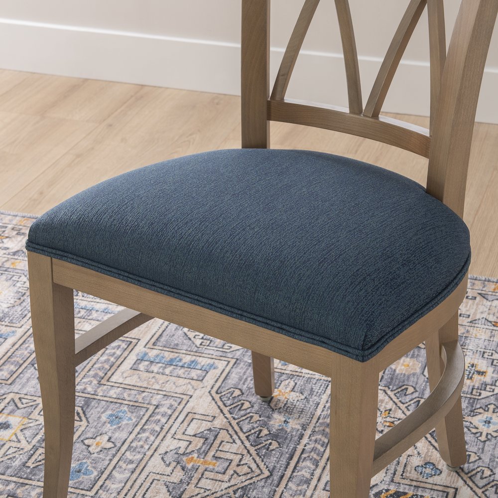 Andes Chair Nat Blue Set Of 2. Picture 5
